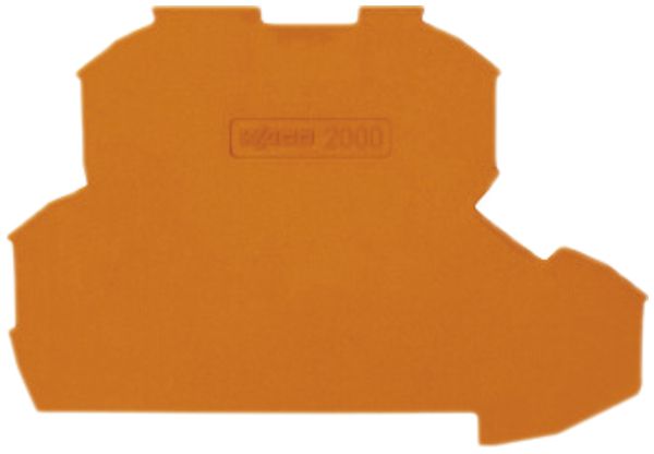 Placca terminale/intermediaria WAGO TopJob-S 0.7mm per serie 2002, arancione