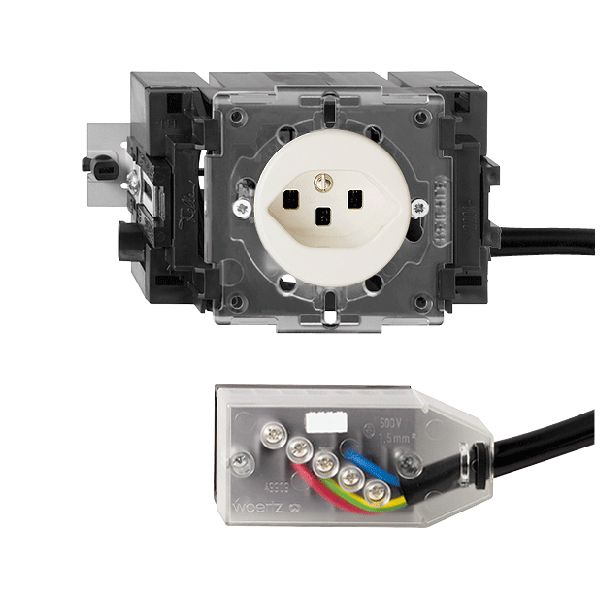 Prise INC FH T23 L2 blanc 49…69mm pour câble plat Technofil