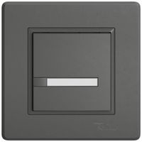 Poussoir universel ENC EDIZIO.liv UNI SNAPFIX® s.LED 1× comm.1T étiqu.grf