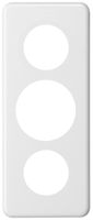 Placca di copertura INC basico 3×1 Ø43mm+Ø58mm+Ø43mm bianco