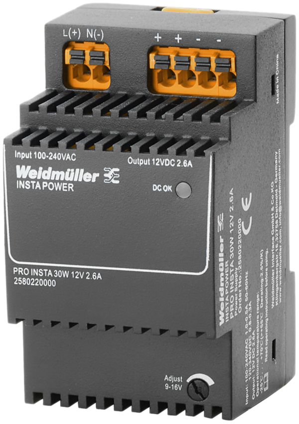 Schaltnetzgerät Weidmüller Connect Power PRO INSTA 30W 12V 2.6A