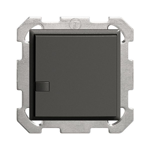 Poussoir ENC ZEP 1c/1t ON-OFF station centrale EDIZIOdue noir