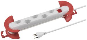 Steckdosenleiste STEBA STRONG 5×T13 mit Schalter 10m weiss