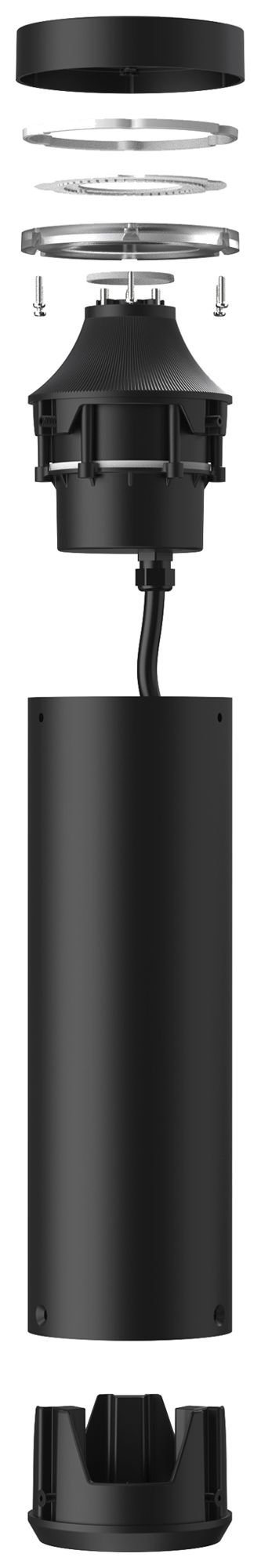 LED-Pollerleuchte DOTLUX TERRA 6.5W 320lm 830 IP65 Ø100×550mm anthrazit