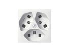 Prise INC SIDUS 3×T23/1 blanc