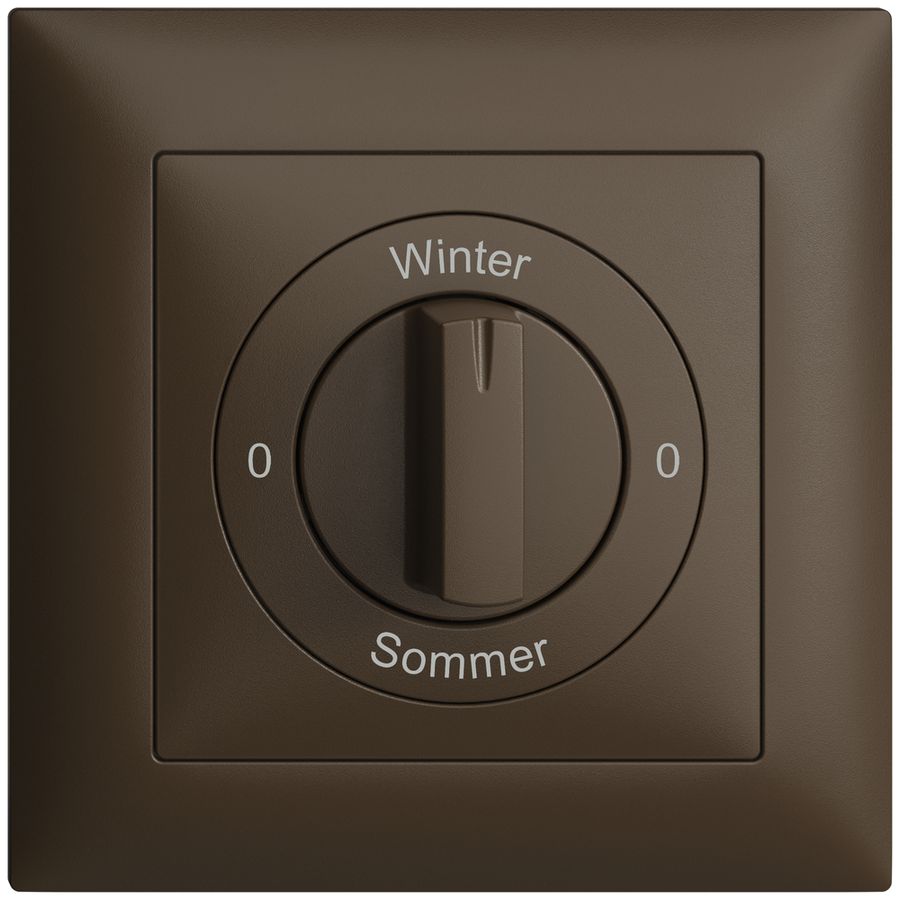 Kit frontal 0-Winter-0-Sommer EDIZIOdue 88×88mm coffee