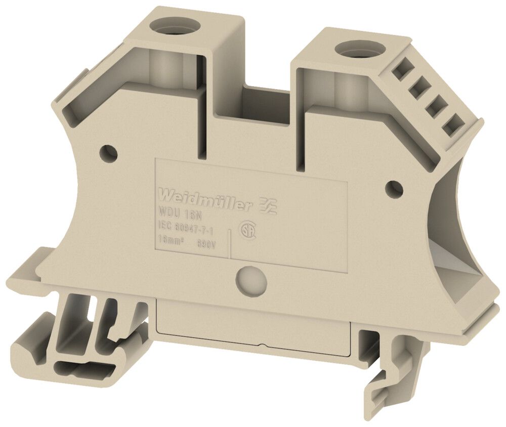 Borne de passage joignable 1.5…16mm² 76A 690V TH35/G32 beige