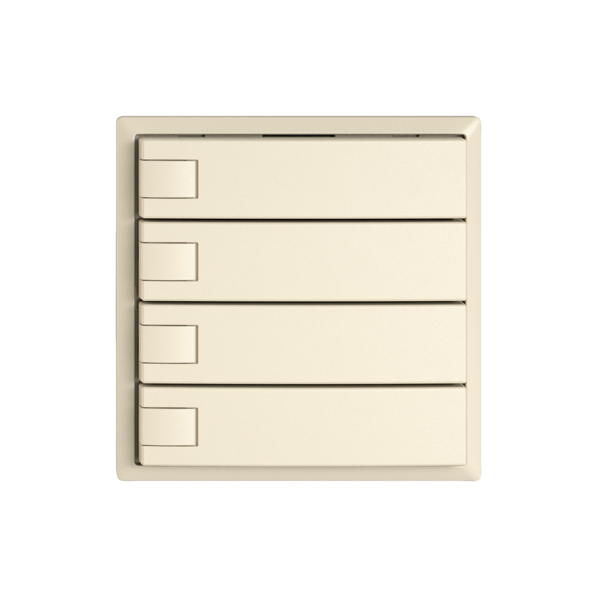 Pulsante KNX RGB EDIZIO.liv SNAPFIX® sensore temp.s.LED 4× com.1T cr