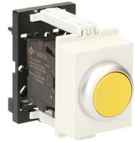 Poussoir AMD K&N, 1F/1O 6A, 2UM, calotte jaune