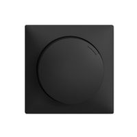 Frontset EDIZIOdue zu Drehdimmer schwarz