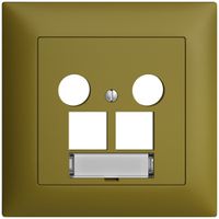 UP-Abdeckset Edue FMI, f.EASYNET-Multimediadose 5…2000MHz, f.2×RJ45 S-One, ov