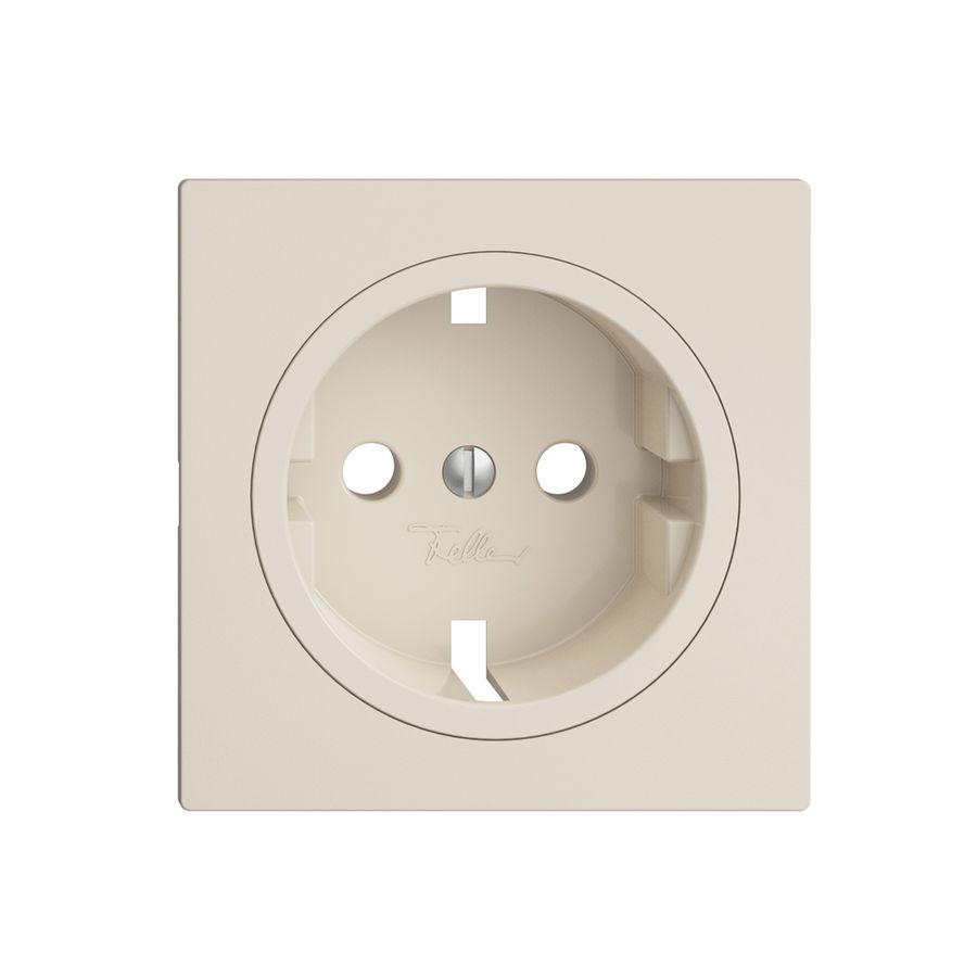 Frontplatte EDIZIOdue F für SCHUKO-Steckdose, 60×60 mm crema