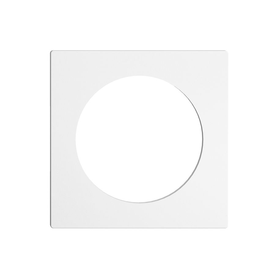 Frontplatte EDIZIOdue weiss, mit Bohrung 43mm