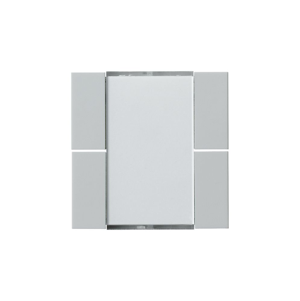 Frontset Hager kallysto 4×KNX hellgrau