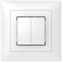 UP-Tastsensor ABB Sidus KNX Basic Typ-B, 1/2, weiss glänzend