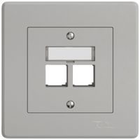 Kit di montaggio INC EDIZIO.liv EASYNET S-One SNAPFIX® destra per 2×RJ45 grc