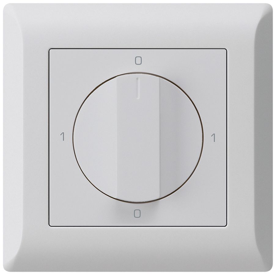 UP-Drehschalter kallysto.line 0/2L hellgrau mit Drehgriff