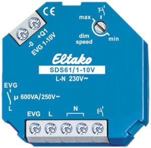 Televariatore INS Eltako SDS61/1…10V, 600VA, 1Ch, per BE