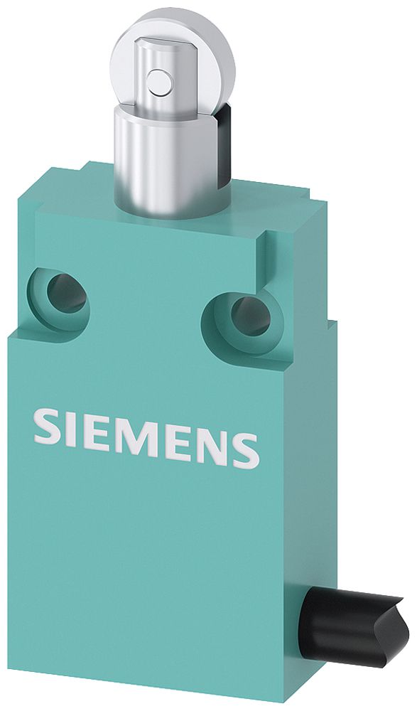 Interrupteur de position Siemens 3SE5 30 1F/1O poussoir galet met. câble 2m