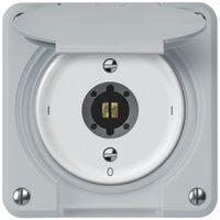 Interruttore a chiave robusto interruttore 3×1 polo 16A 250V 86×86mm grigio
