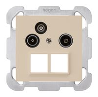 Presa antenna INC R/TV/dati HMS kallysto B 19dB beige