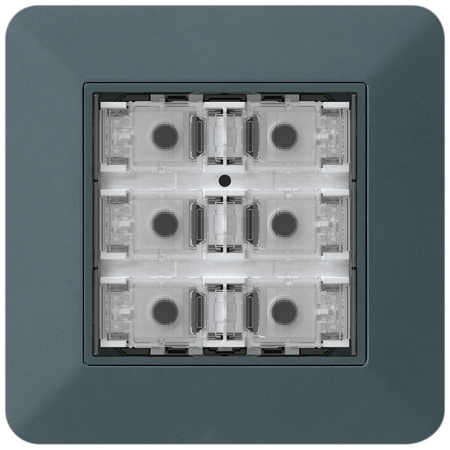 Poussoir KNX ENC KTR p.6×touches 6×points actionnables LED anthracite