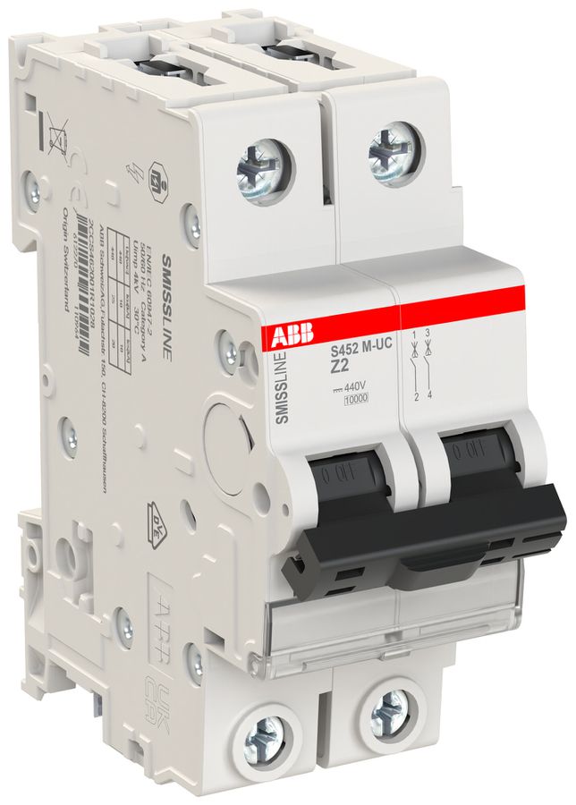 LS-Schalter SMISSLINE CLASSIC UCZ 2×2A 50kA