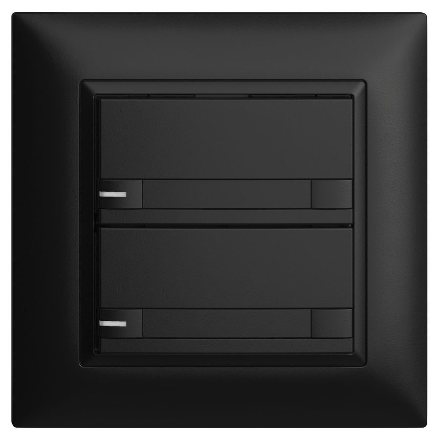 Poussoir KNX RGB ENC EDUE FMI, 250mW, a.LED RGB, papier, 2×pouss., C.2×T., no