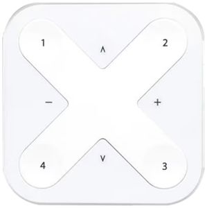 Émetteur mural RF AP Xpress YMOCA-WWSW-LR, à piles, Casambi, blanc