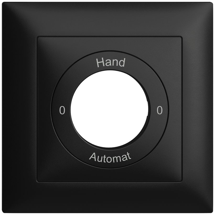 Kit frontale 0-Hand-0-Automat EDIZIOdue 88×88mm nero