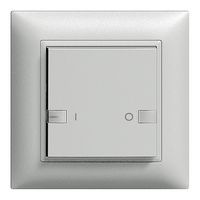 Tasto INC ZEP 1c/1t ON-OFF con LED EDIZIOdue silver