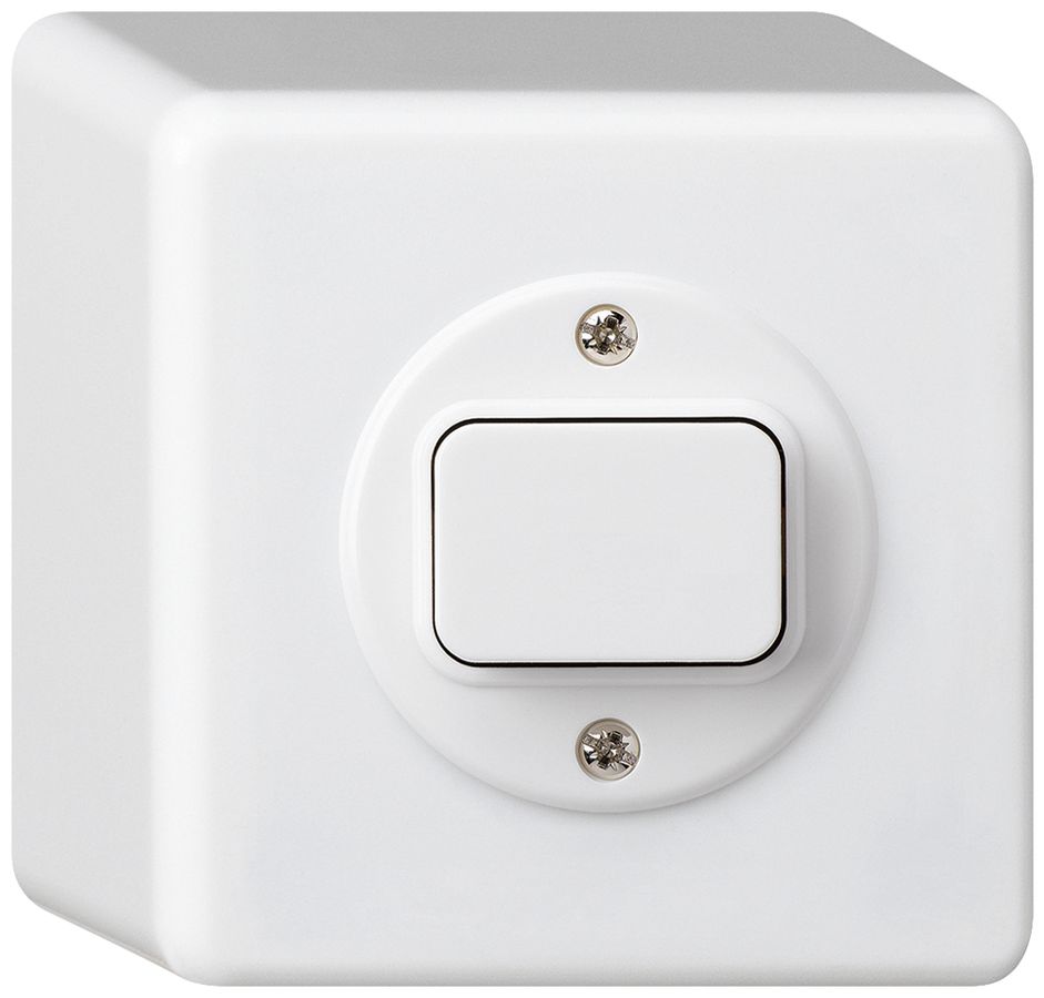 Interruttore AP basico 6/1L bianco