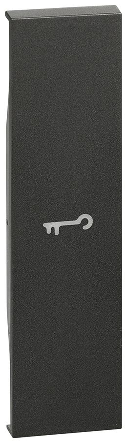 Cache de touche Living Now 1 module illuminable avec symbole clé noir