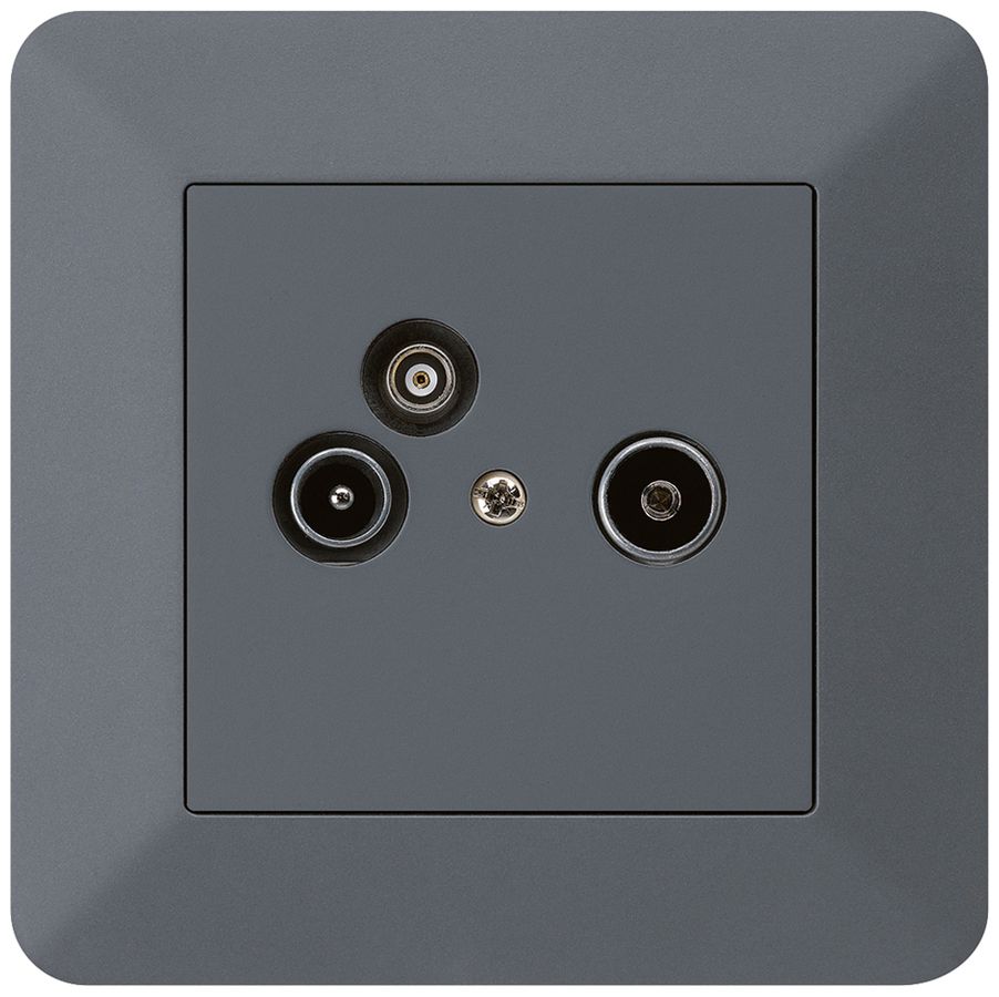 Prise d'antenne ENC R/TV/données kallysto.trend 19dB anthracite