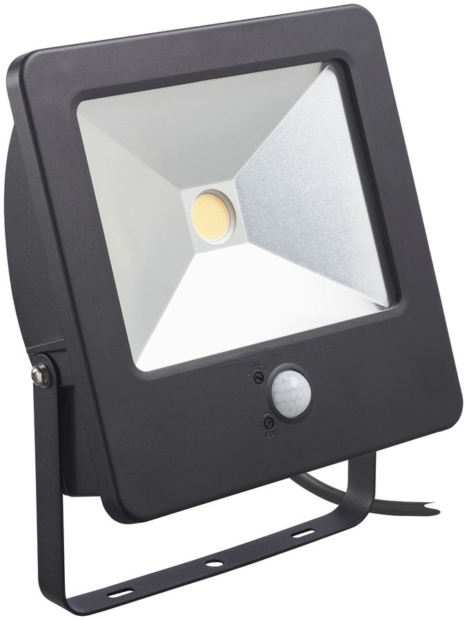LED-Strahler Start 50W 4700lm 4000K, mit Bewegungsmelder, schwarz, IP44