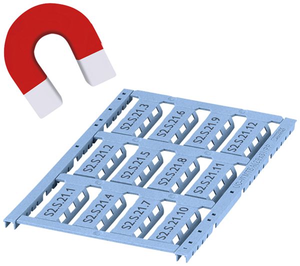 Segnacavi PX UC-WMTBA-D (24X5)/PP 24×5mm 12 pezzi bianco