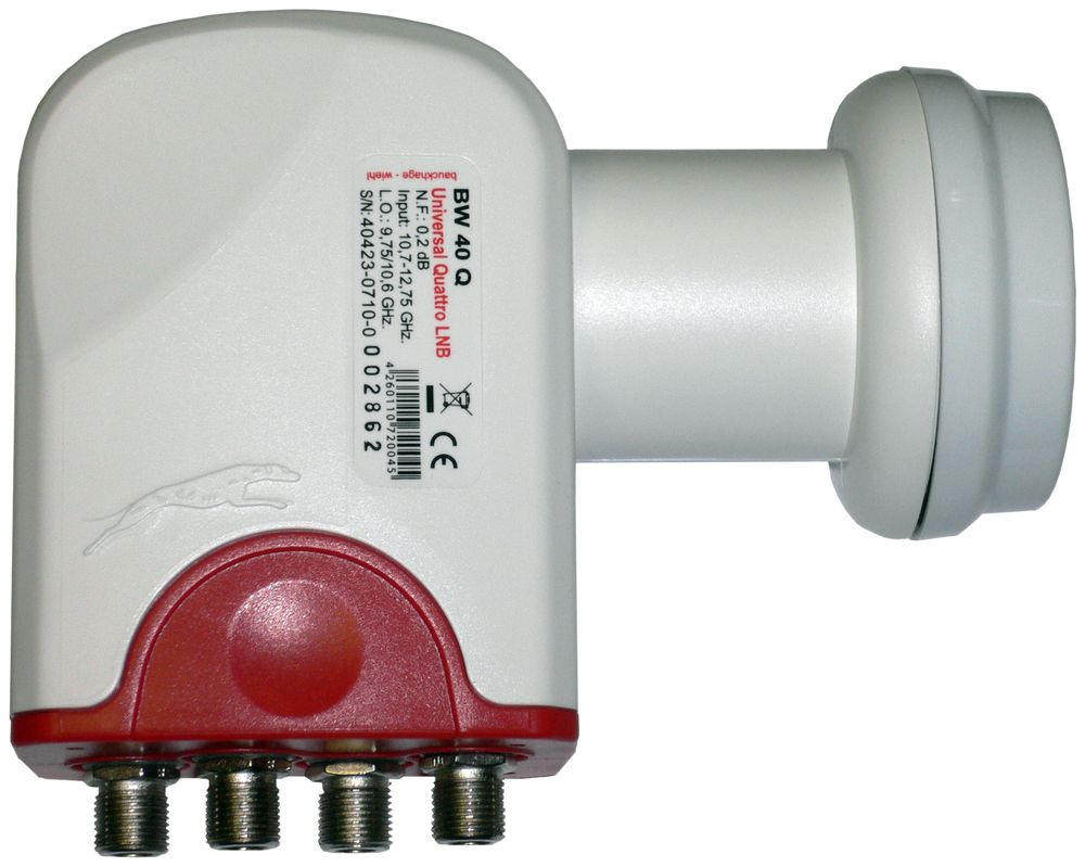 Speisesystem WISI Univers.-LNB Quattro BW40Q Ø40mm