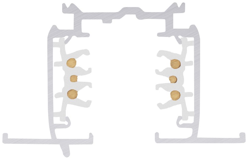 EB-Stromschiene SLV S-TRACK DALI 3-phasig 230V Aluminium 2000mm weiss