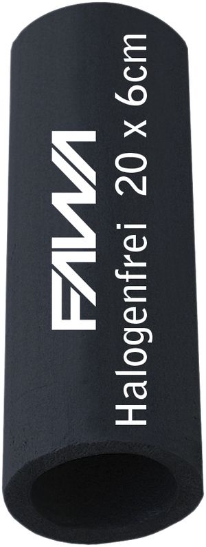 Schalldämpfungsrohr FAWA 10dB 2×M20 Ø60×200mm halogenfrei