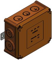 AP-Durchgangsdose Swibox P90E0 E30-E90 IP65 175×150×80mm (5×2)×16mm² or