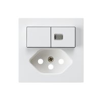 Frontset kallysto 60×60 weiss mit Kinderschutz und 1 Linse S1/T13