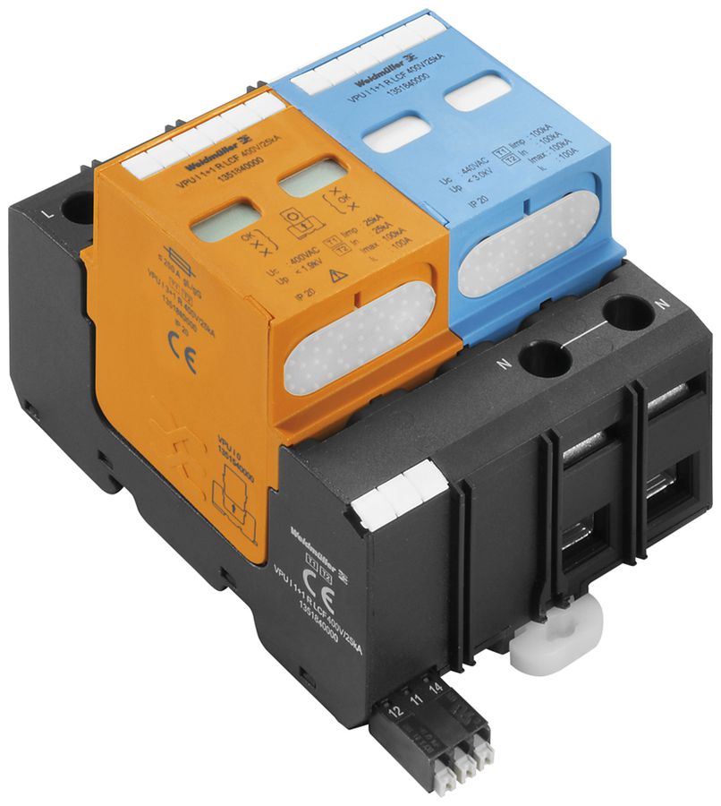 Parasurtension Weidmüller VPU I 1+1 400V/25KA