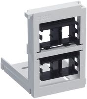 Einbaukit R&M HWSmodular, für 4×RJ45 C6A EL, weiss