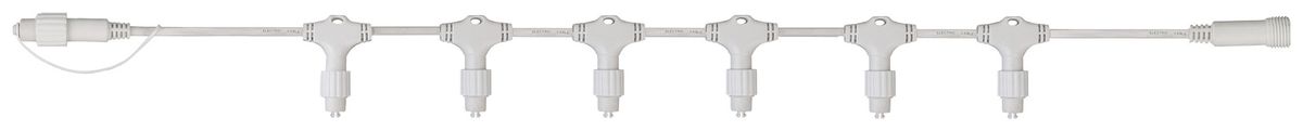 Verteilerkabel System LED Extra, 2m, weiss, mit 20 Schraubabgängen