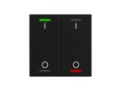 EB-Taster KNX RGBW MDT BE-TAL600216.B1 2T/4B schwarz matt "I/O"