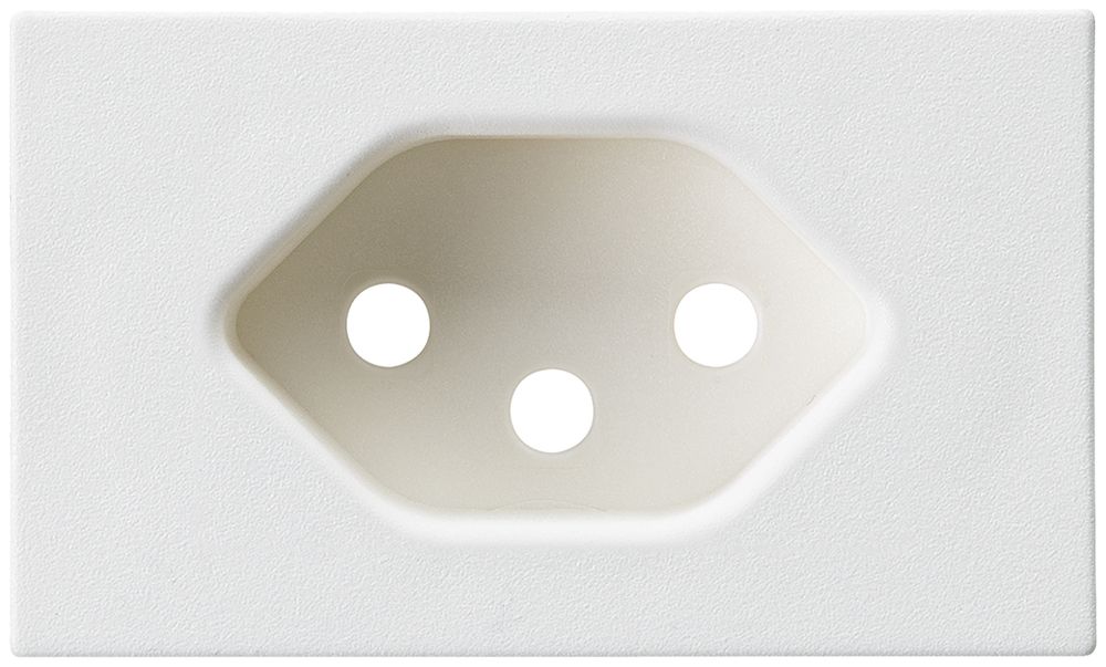 Plaque frontale pour prise FLF Hager 1×type 23 Z blanc