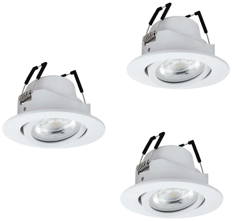 Spot INC Eglo SALICETO-Z 1×4.7W 0…440lm 2700…6500K VAR Ø68mm blanc 3pcs