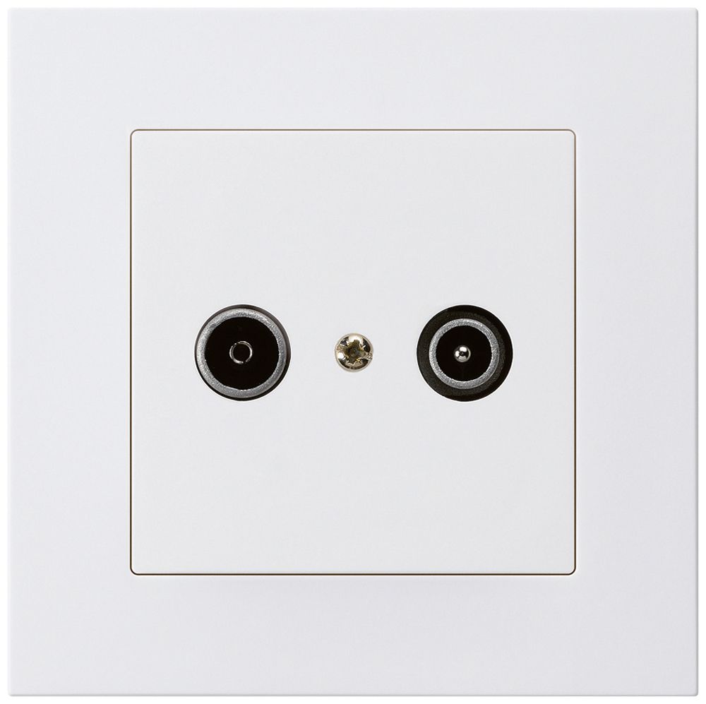 Prise de passage ENC kallysto.pro R/TV 19dB blanc