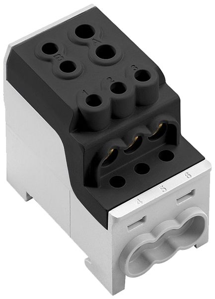 Bloc de distribution WM WPD 110 1P 200A 2×entr 6×sort 1.5…16mm² 6…70mm²