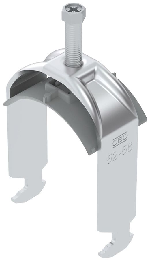 Fixation rapide BET 2056 pied à H matière synthétique 52…58mm 1×câble aluminium